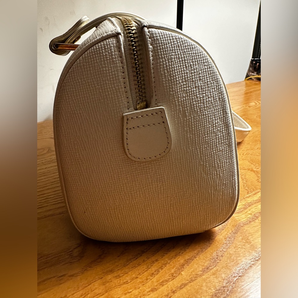 MCM White Leather Women's Barrel Bag - Picture 5 of 8